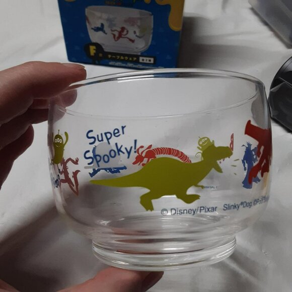 Toy Story Glass Bowl & Ceramic Plate Lot Japan Kuji Prize RARE Disney Halloween - Picture 6 of 10